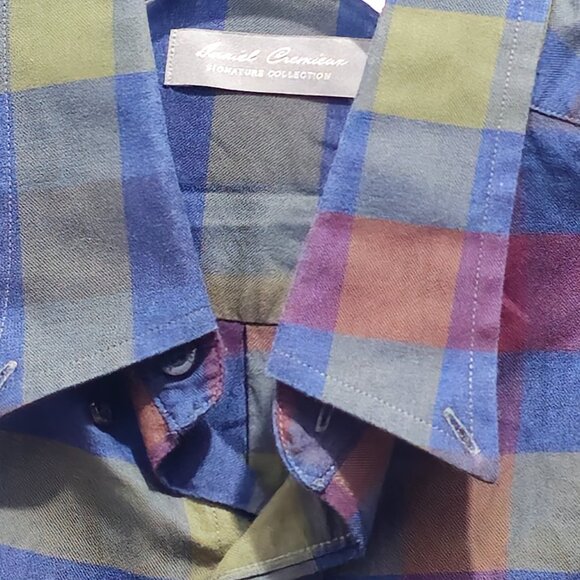 Handsome Daniel Cremieux Long Sleeve Button Casual Dress Shirt - Medium - Picture 3 of 15